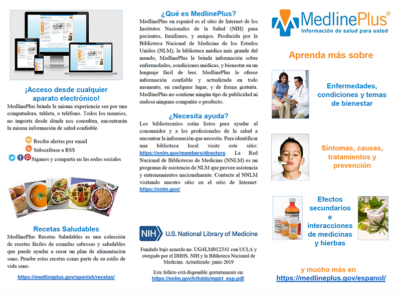 MedlinePlus Trifold - Spanish