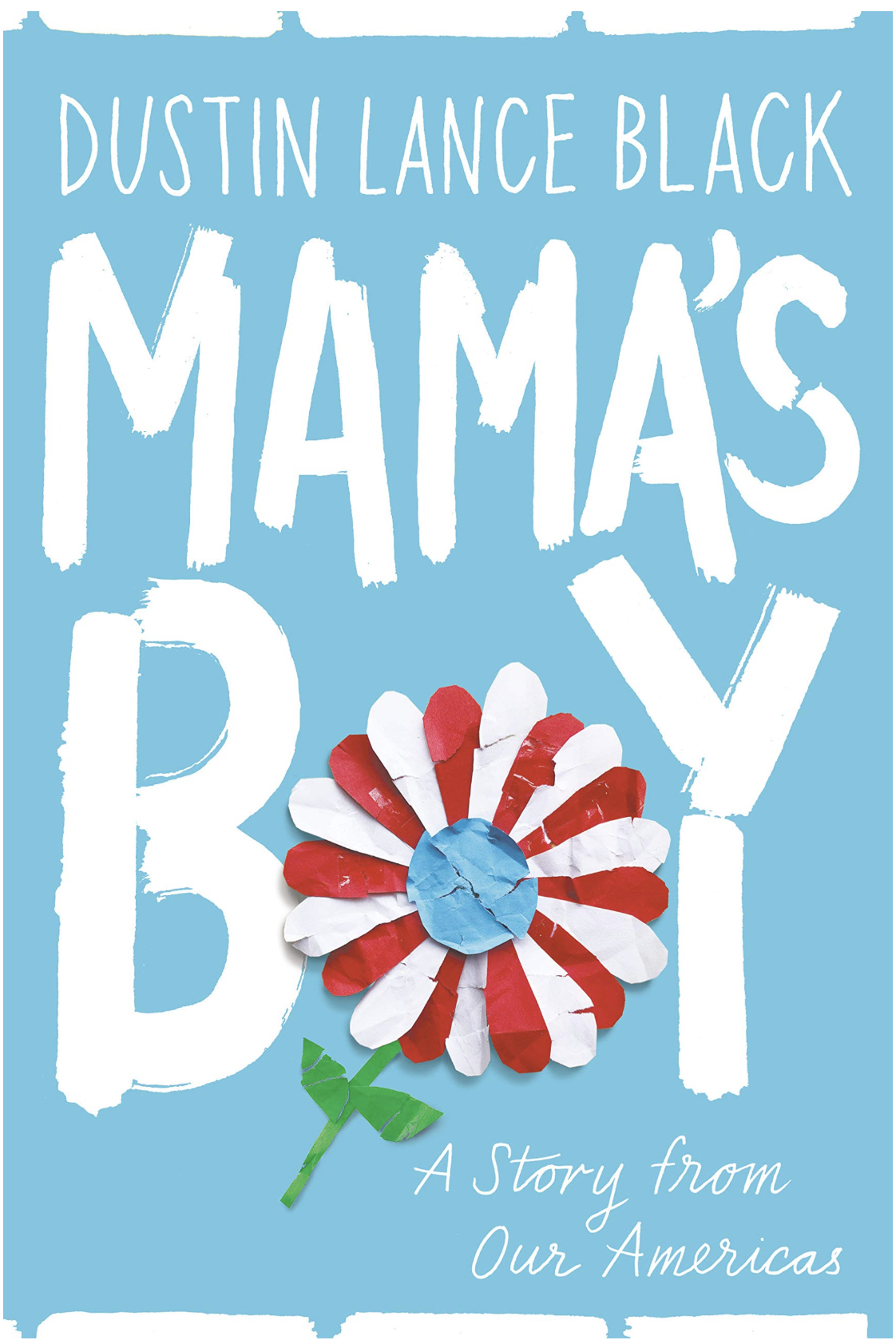 Pale blue book cover with the title and red and white pinwheel