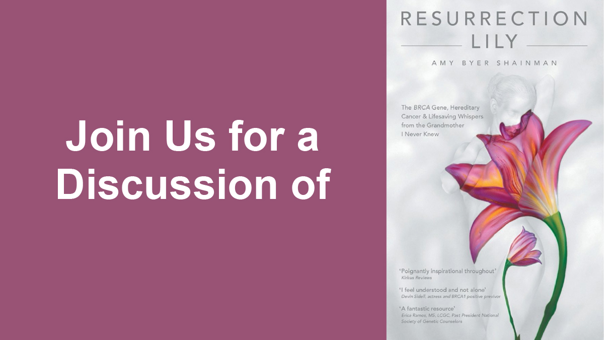 Join us for a discussion of Resurrection Lily
